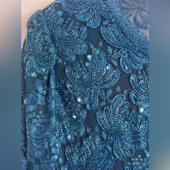 Vintage Brilliante By J.A. Beaded and Sequined Long - Picture 3 of 10